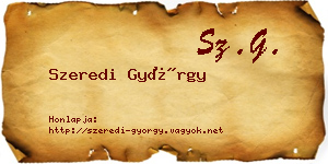 Szeredi György névjegykártya